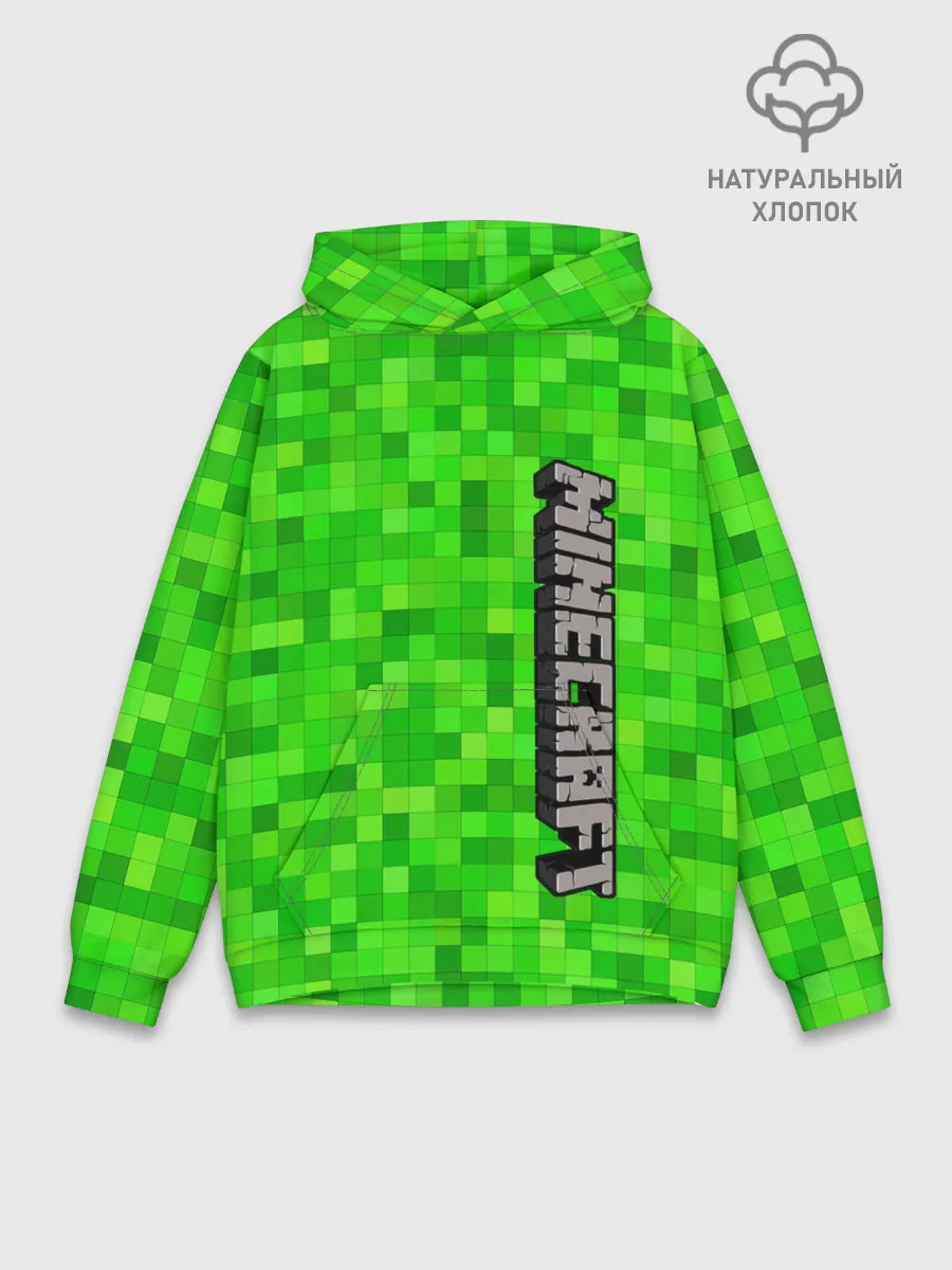 Худи мужской база хлопок / MINECRAFT