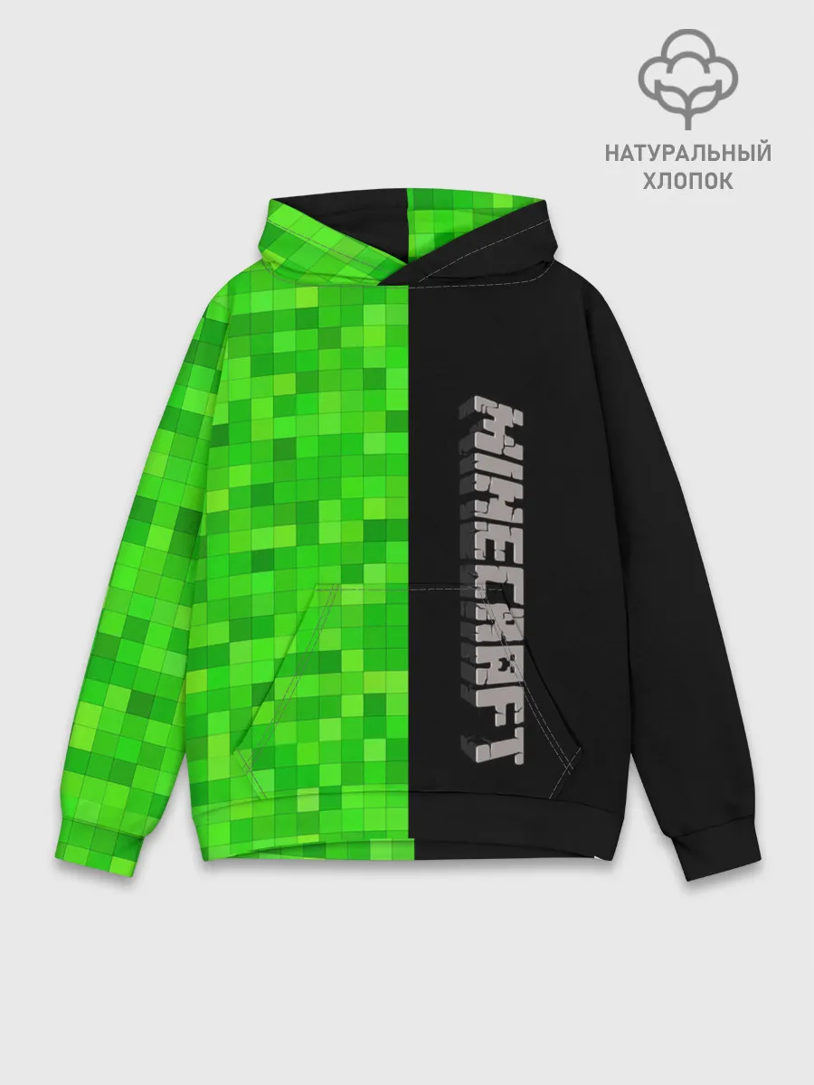 Худи мужской база хлопок / MINECRAFT
