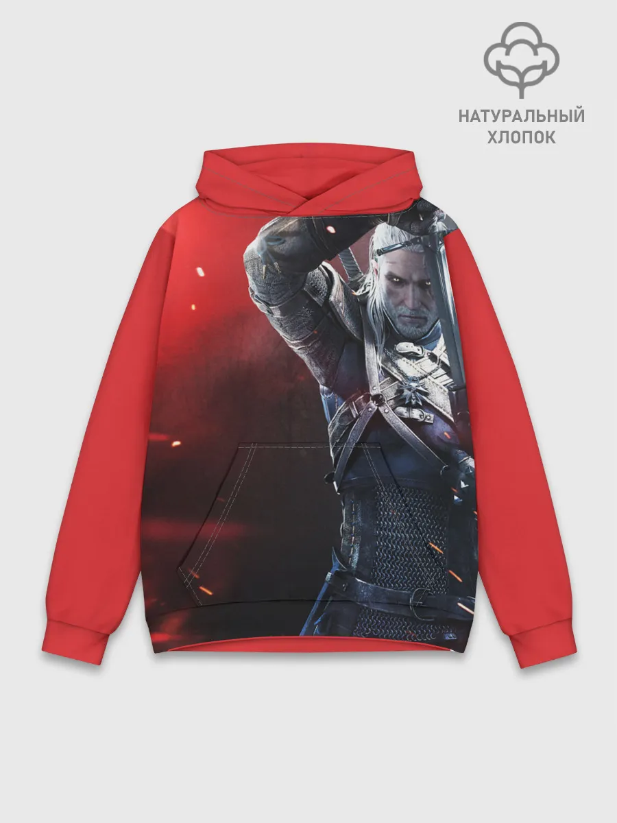 Худи мужской база хлопок / ВЕДЬМАК