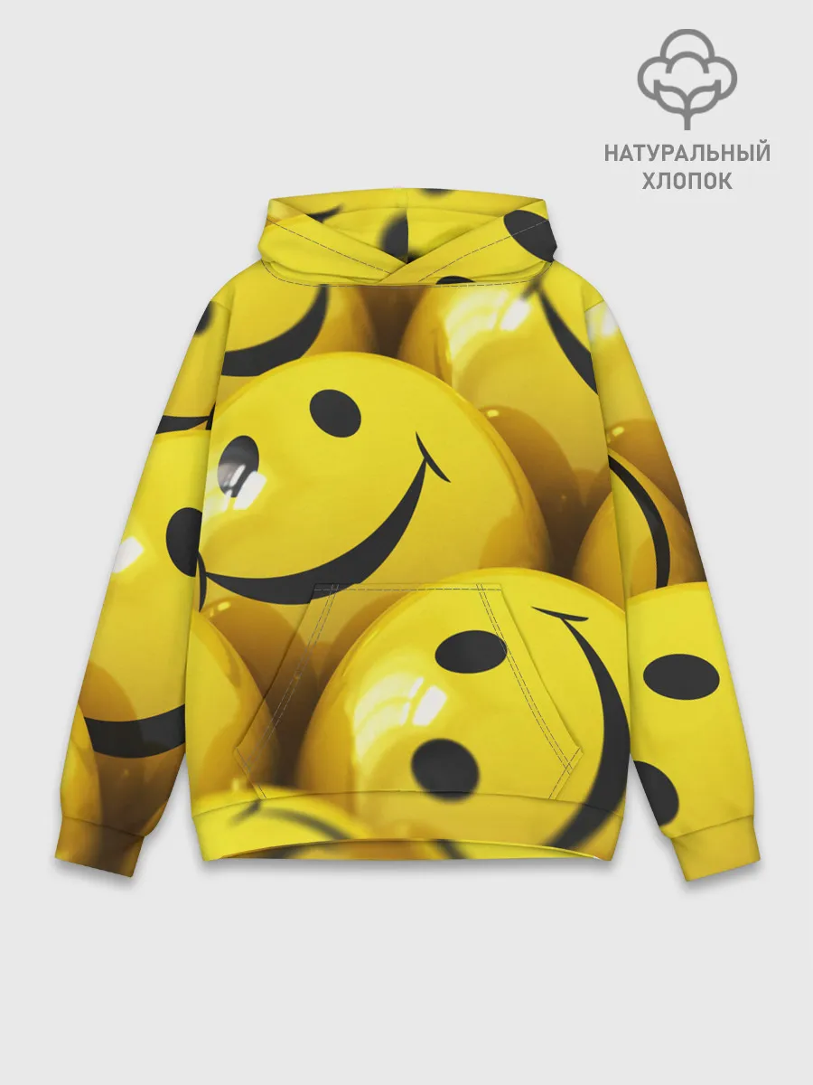 Худи мужской база хлопок / YELLOW SMILE
