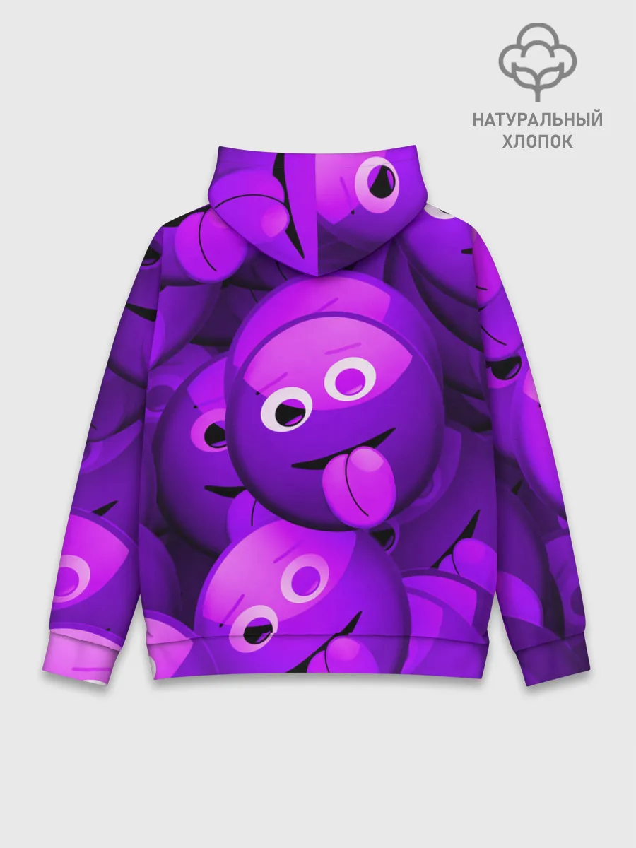 Худи мужской база хлопок / НЕОНОВЫЕ СМАЙЛЫ
