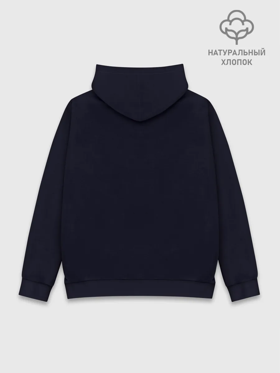 Худи мужской база хлопок / Hatsune Miku на черном фоне