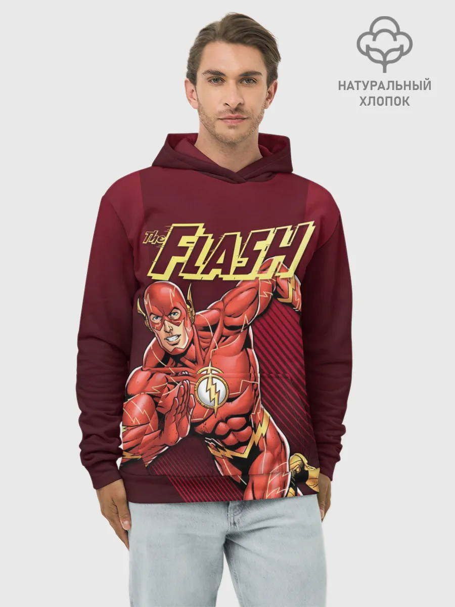 Худи мужской база хлопок / The Flash