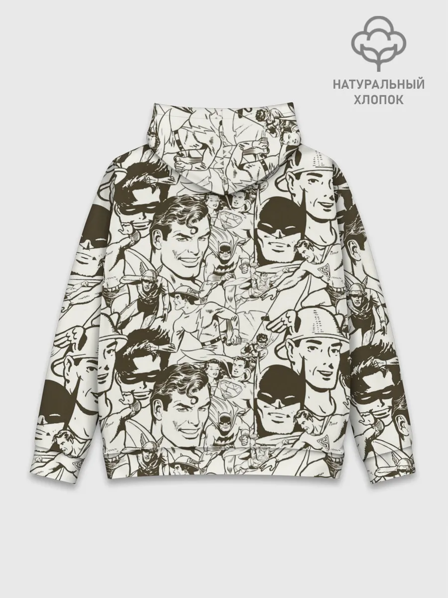 Худи мужской база хлопок / Super Powers