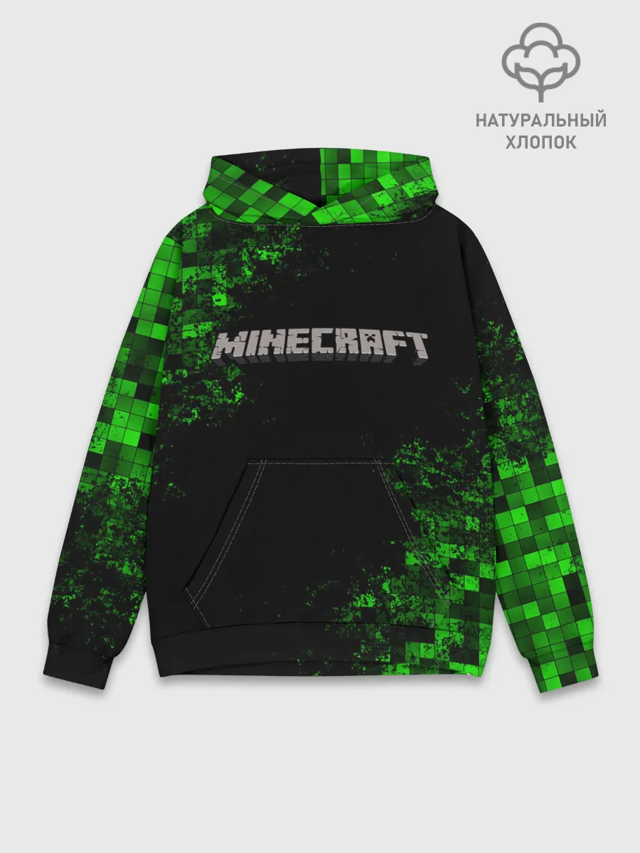Худи мужской база хлопок / MINECRAFT