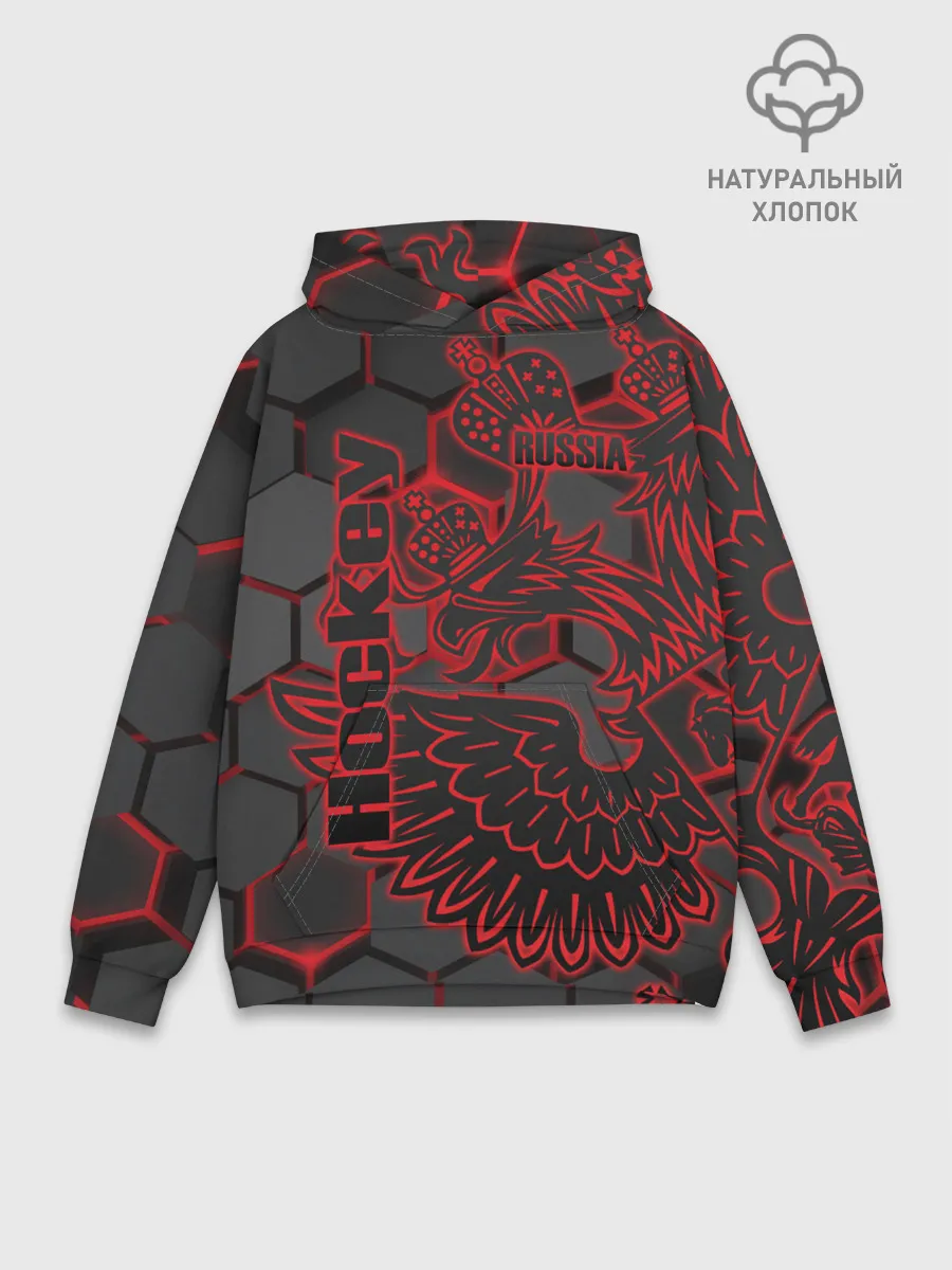 Худи мужской база хлопок / Хоккей