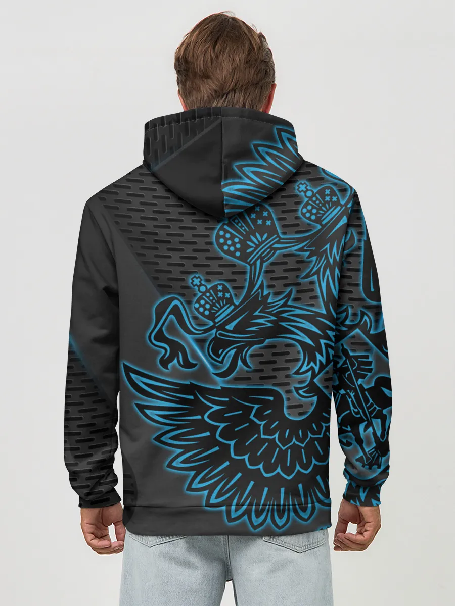 Худи мужской база хлопок / RUSSIA Lifestyle