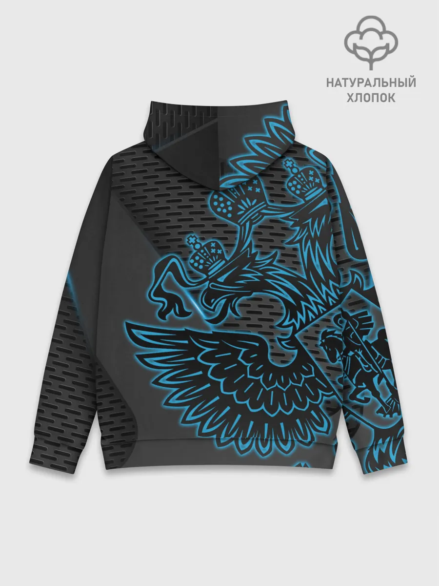 Худи мужской база хлопок / RUSSIA Lifestyle