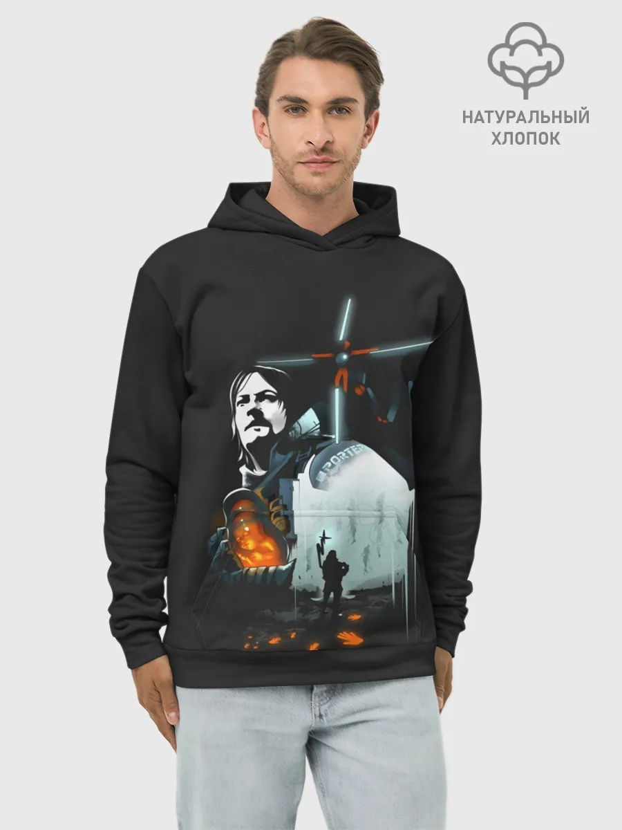 Худи мужской база хлопок / Death Stranding