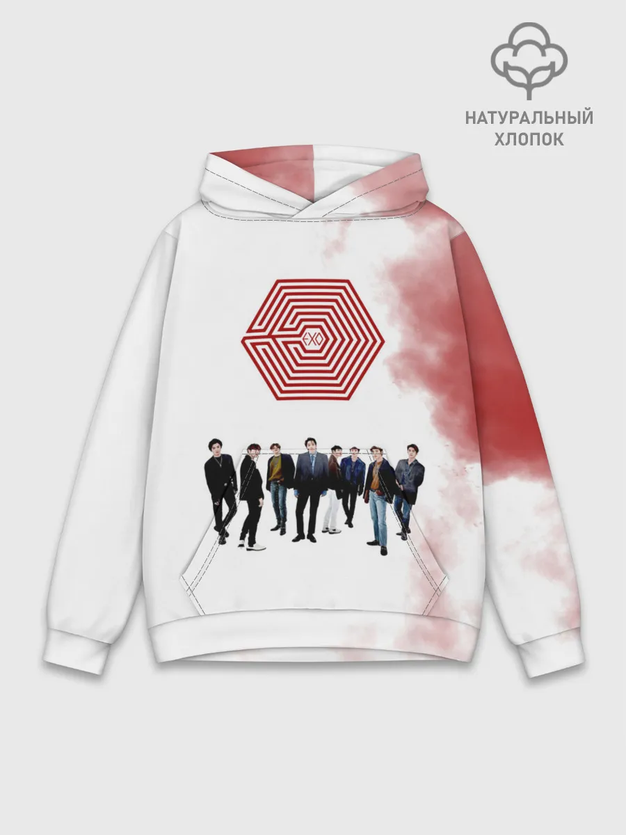 Худи мужской база хлопок / EXO