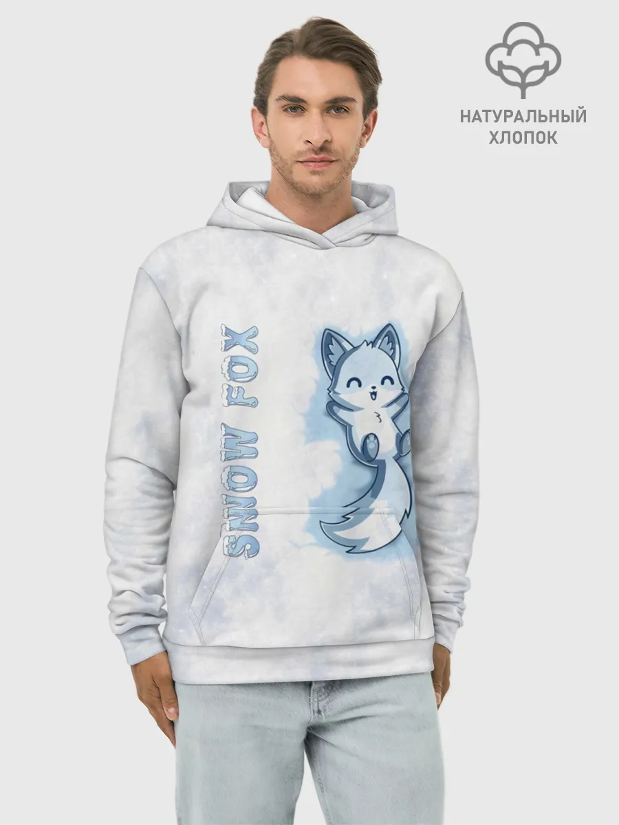 Худи мужской база хлопок / Snow fox