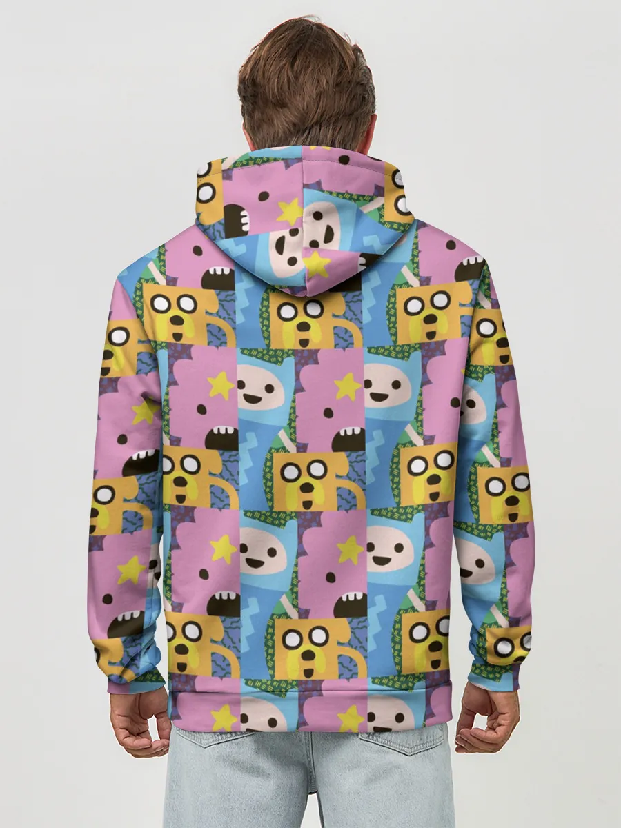 Худи мужской база хлопок / Время приключений