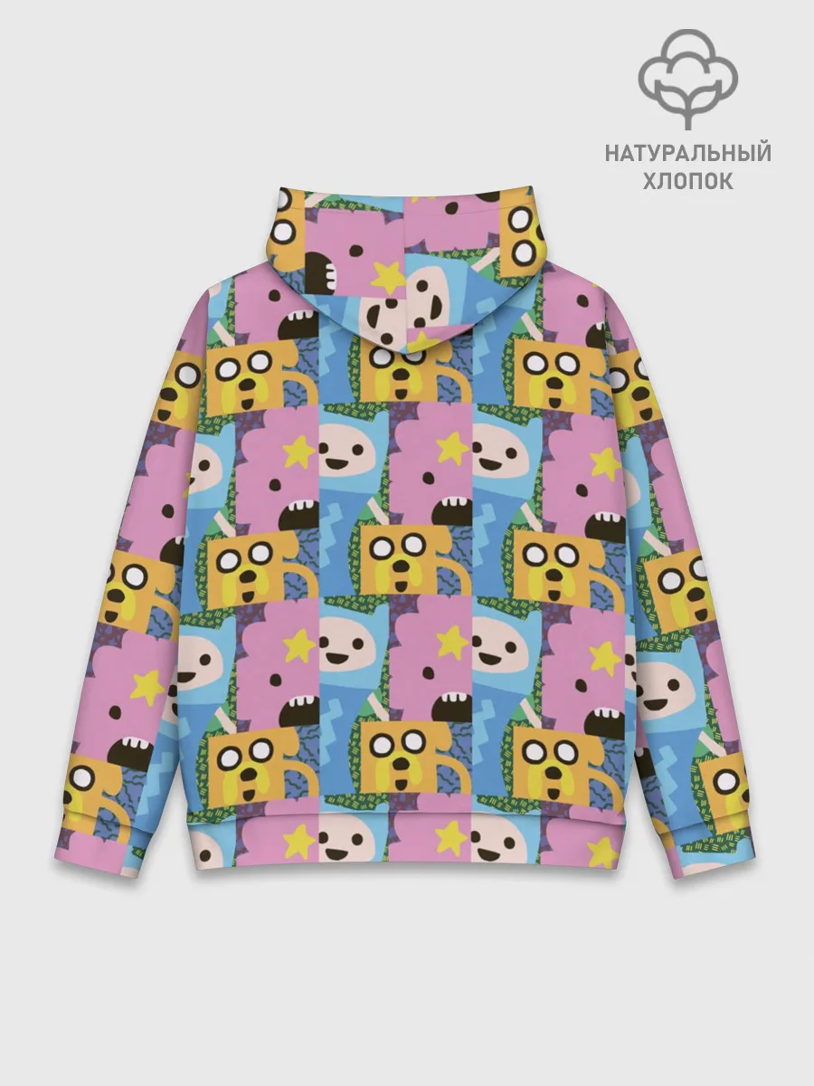 Худи мужской база хлопок / Время приключений