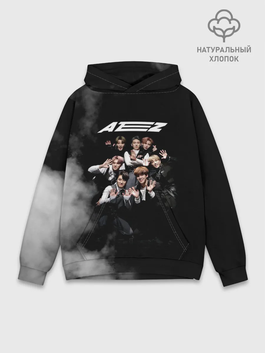 Худи мужской база хлопок / Ateez