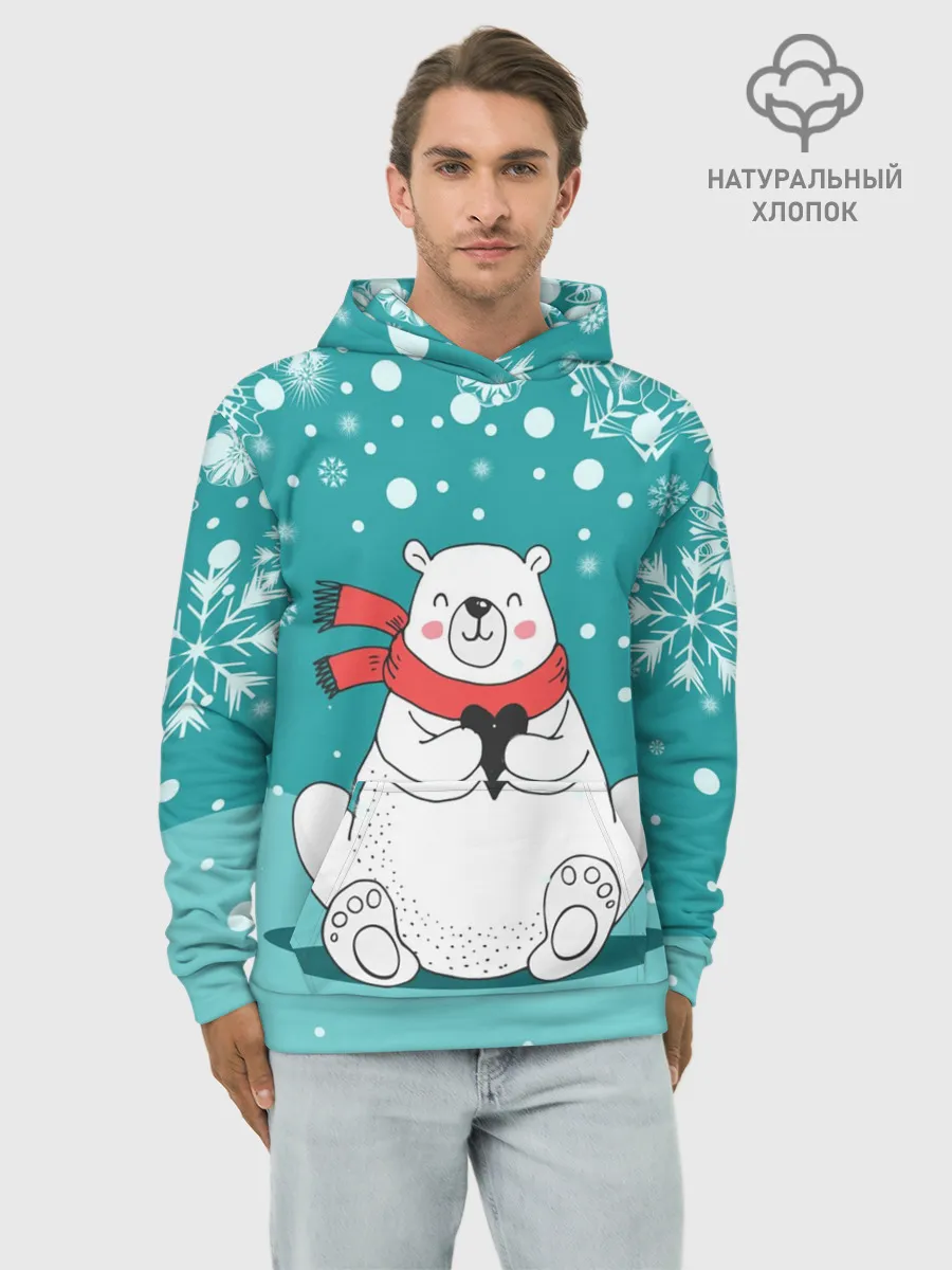 Худи мужской база хлопок / North bear