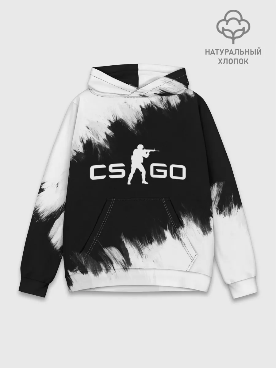 Худи мужской база хлопок / CS:GO BW