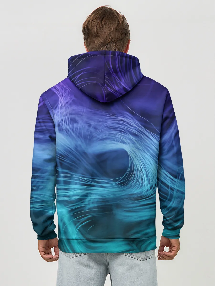 Худи мужской база хлопок / Линии материи