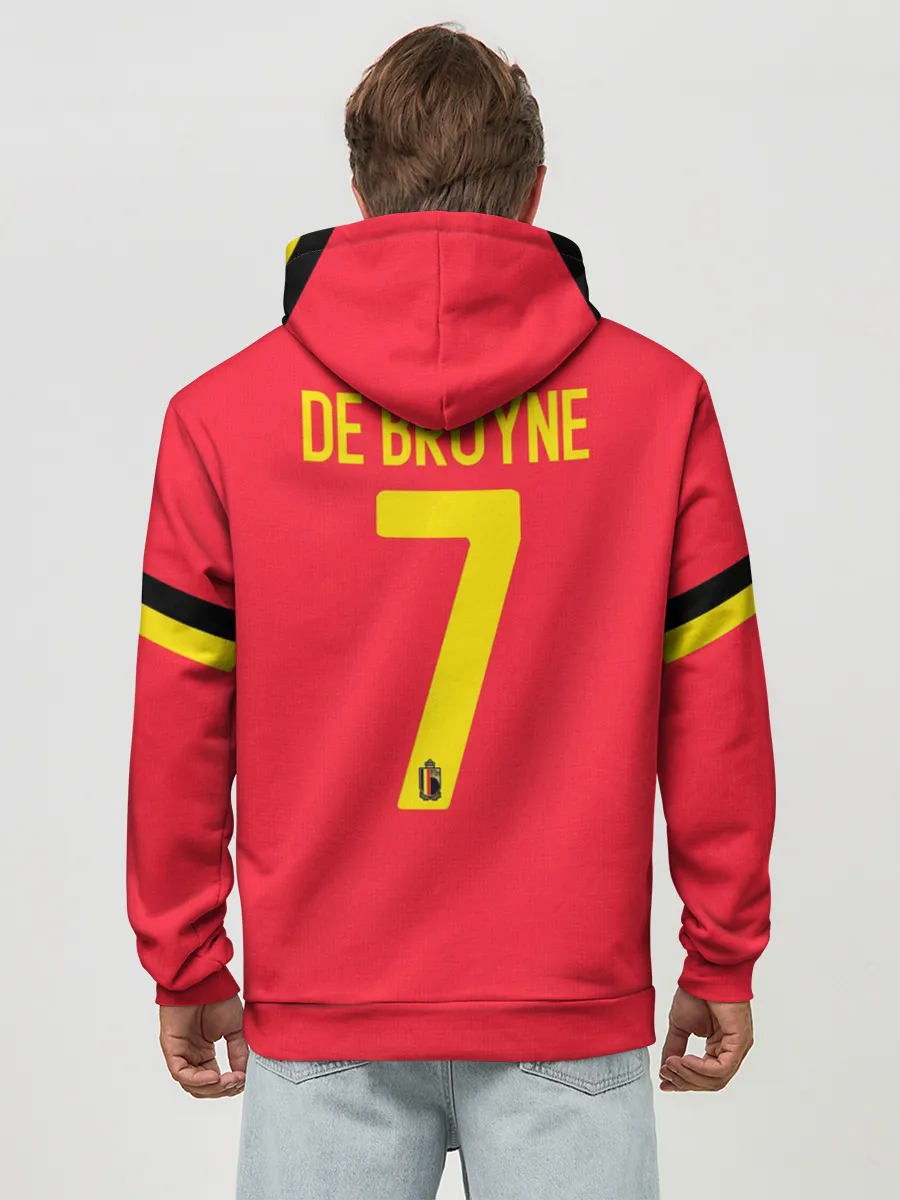 Худи мужской база хлопок / De Bruyne home EURO 2020