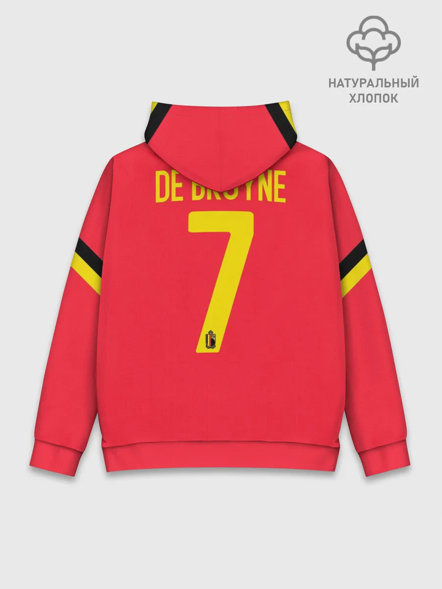 Худи мужской база хлопок / De Bruyne home EURO 2020