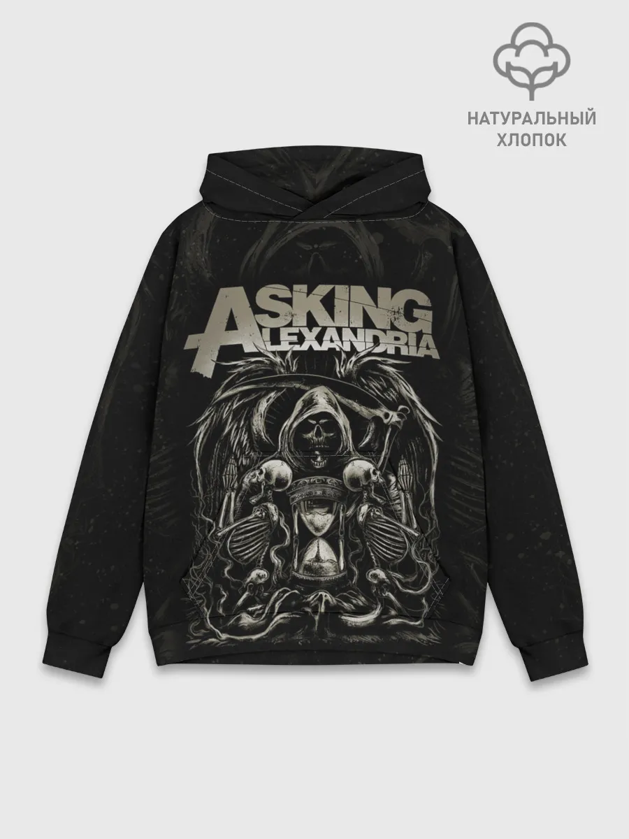 Худи мужской база хлопок / Asking Alexandria