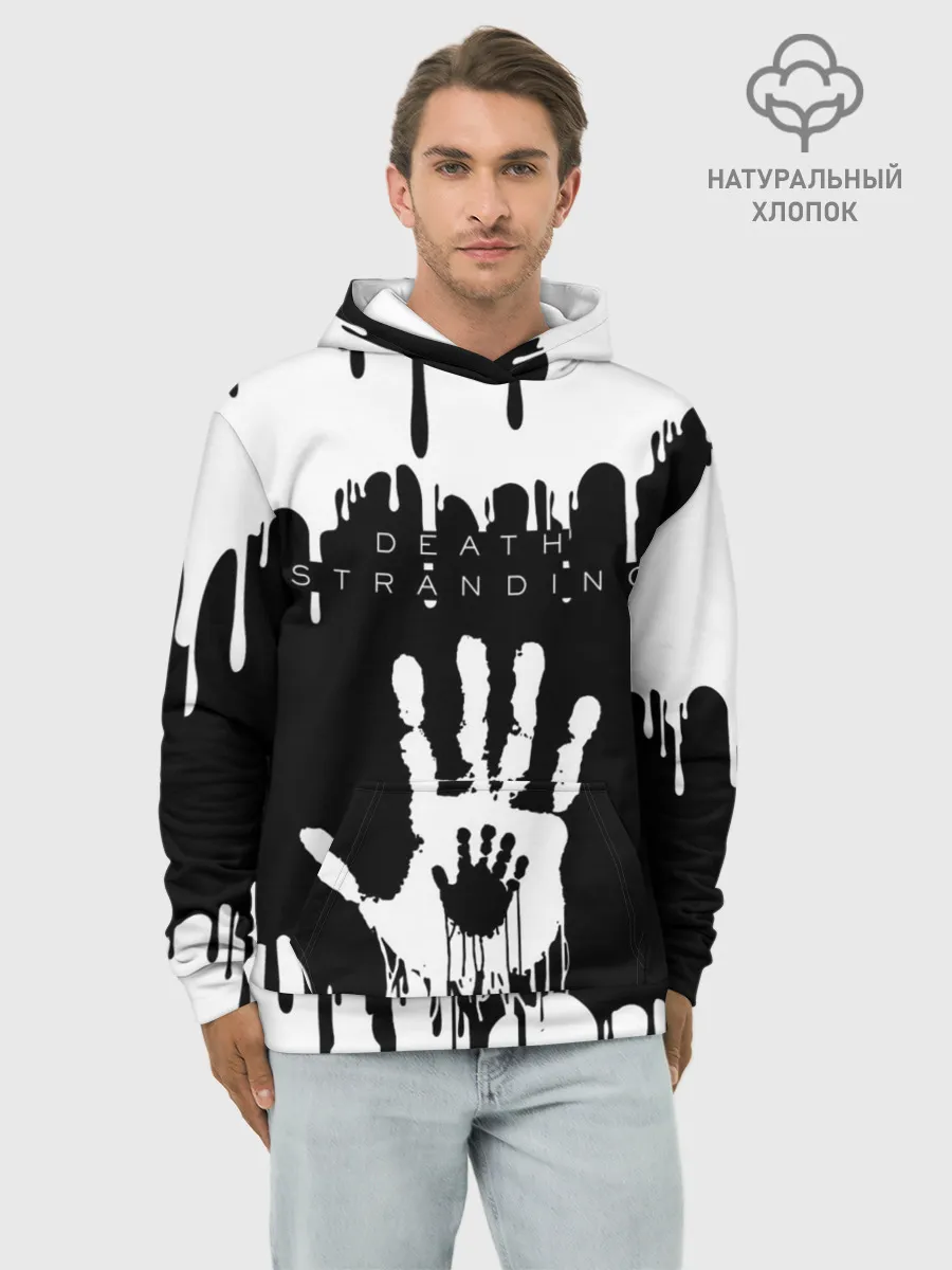 Худи мужской база хлопок / DEATH STRANDING