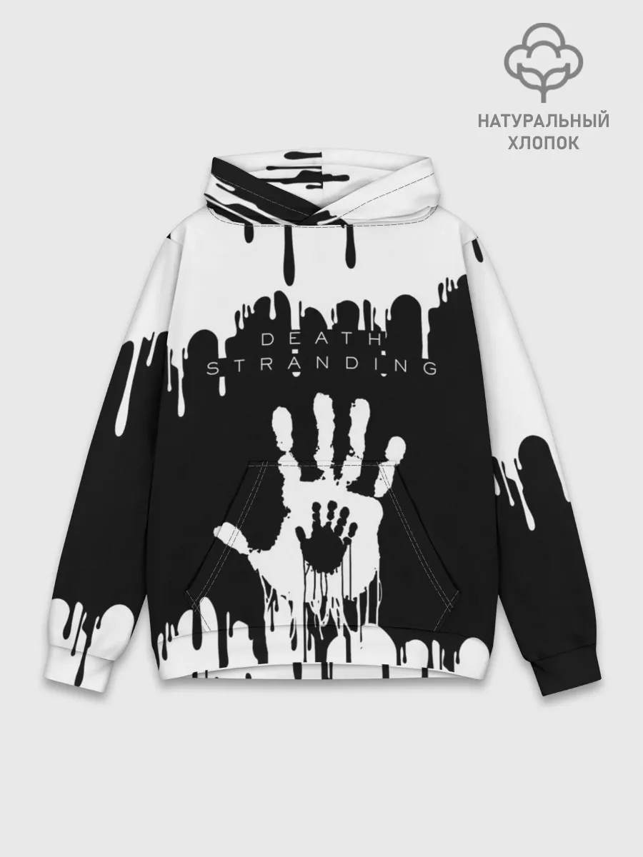 Худи мужской база хлопок / DEATH STRANDING