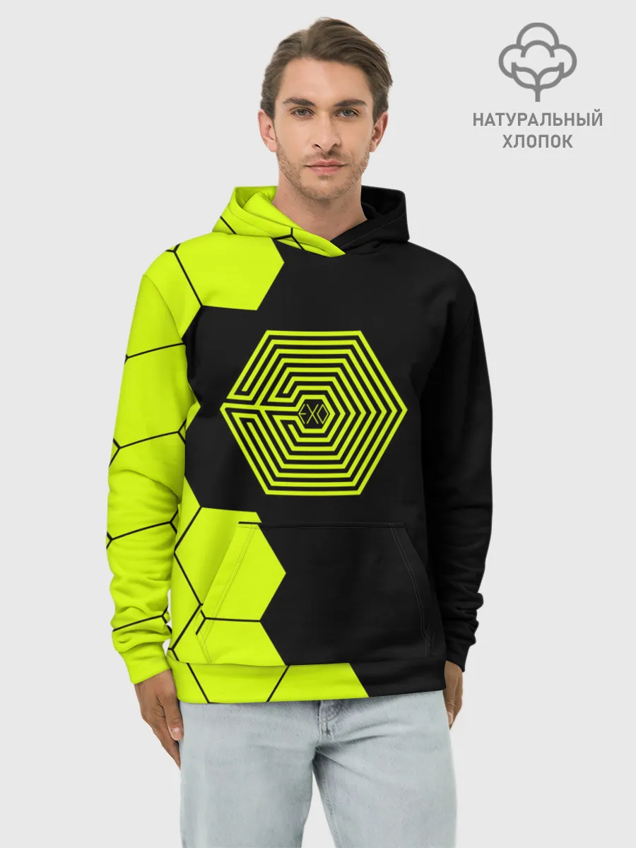 Худи мужской база хлопок / EXO