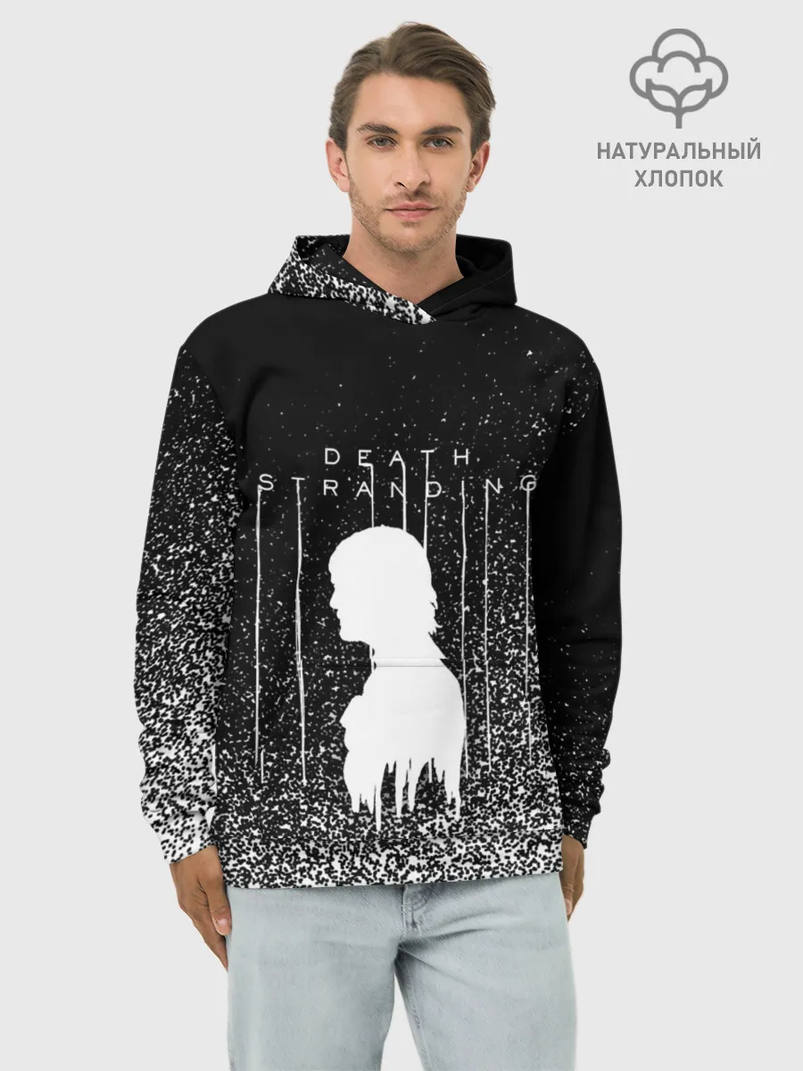 Худи мужской база хлопок / DEATH STRANDING