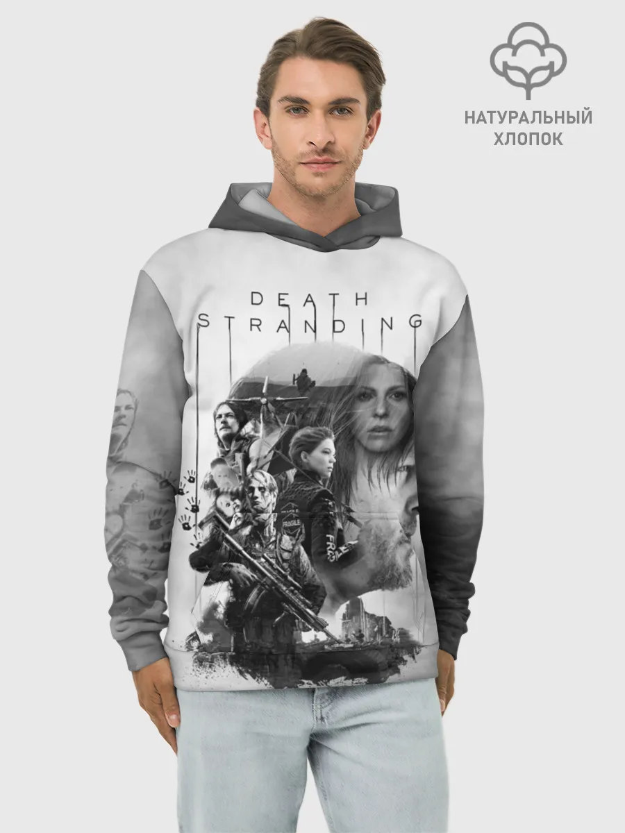 Худи мужской база хлопок / Death Stranding