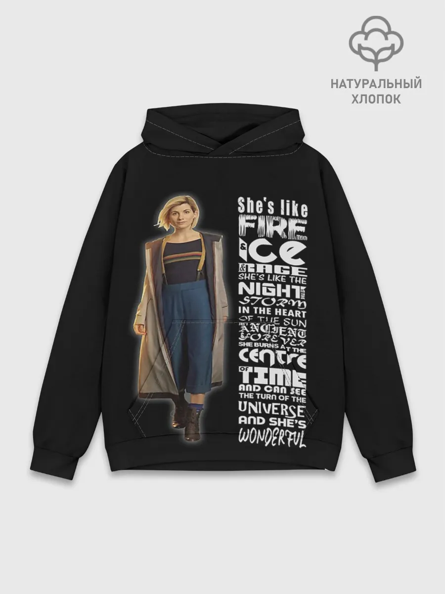 Худи мужской база хлопок / Доктор Кто