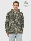 Худи мужской база хлопок / Камуфляж Зеленый Слоник