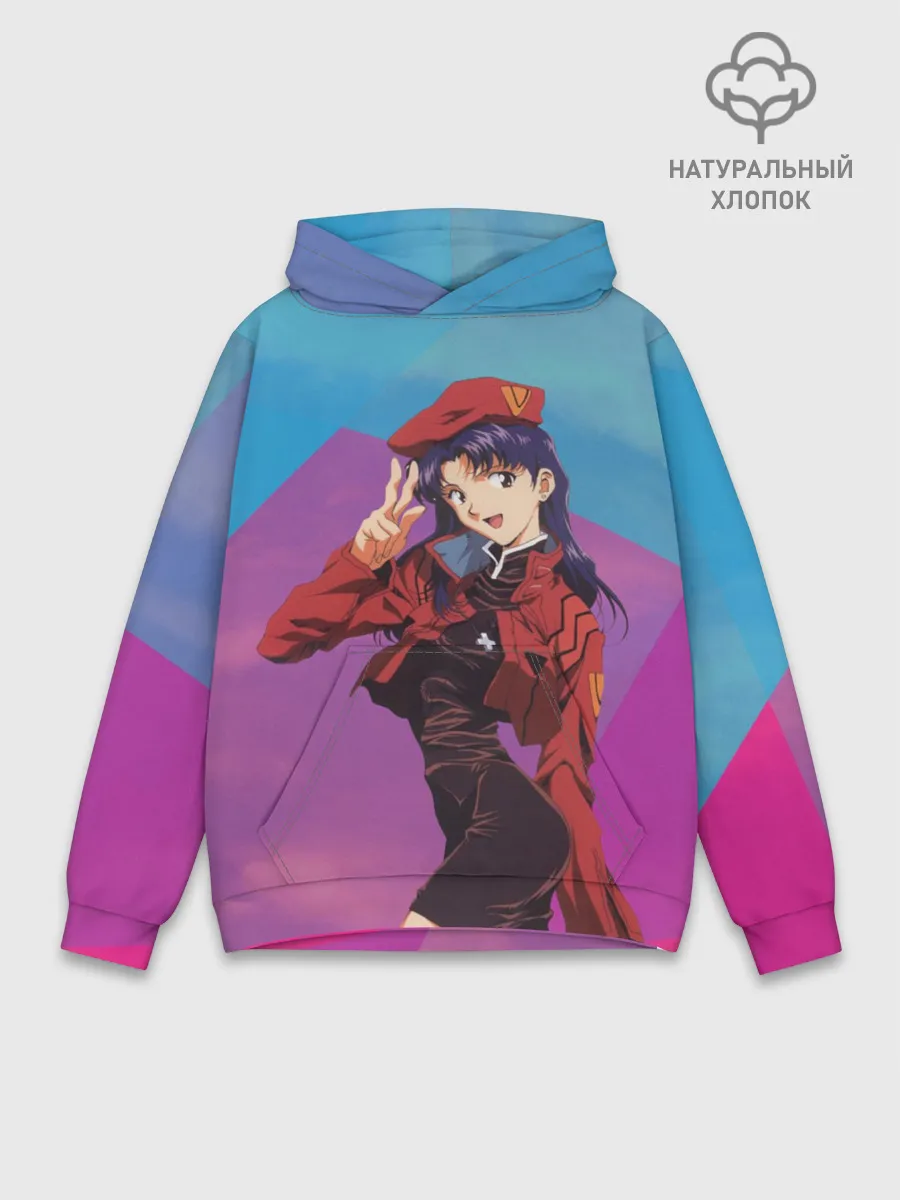 Худи мужской база хлопок / Misato Katsuragi