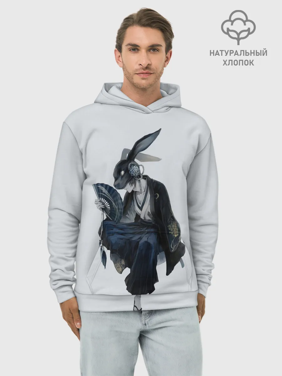 Худи мужской база хлопок / ушки