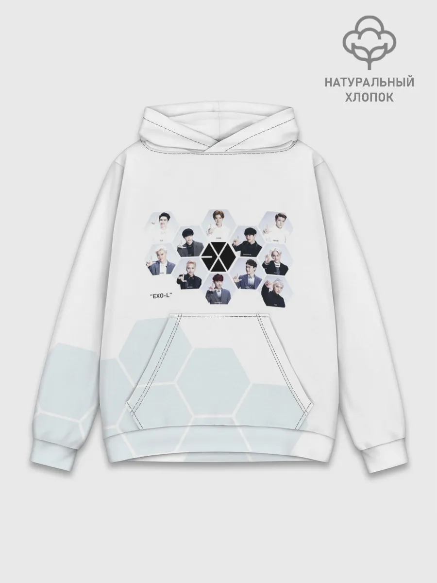 Худи мужской база хлопок / EXO