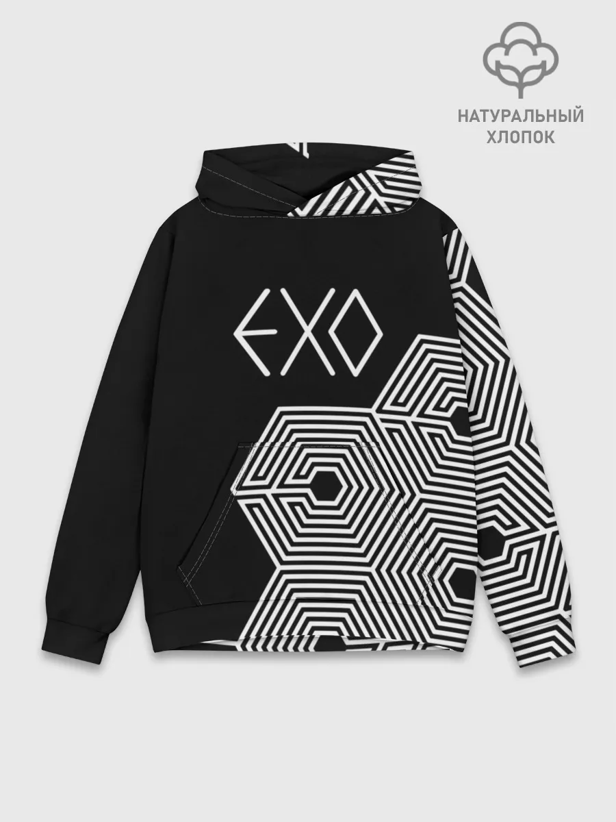 Худи мужской база хлопок / EXO