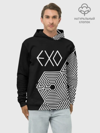 Худи мужской база хлопок / EXO