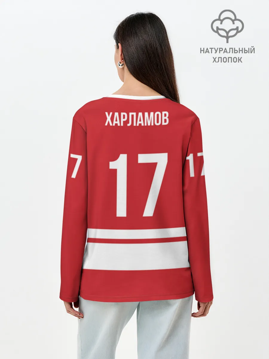 Лонгслив женский. Хлопок / Харламов