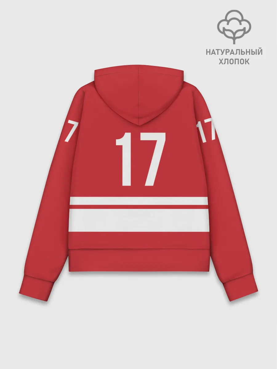 Худи женский база хлопок / Kharlamov_Red_17