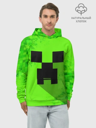 Худи мужской база хлопок / MINECRAFT