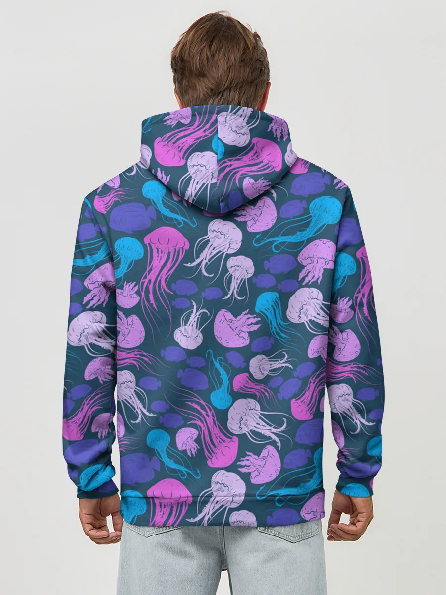 Худи мужской база хлопок / Медузы