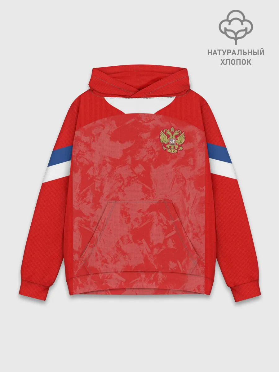 Худи мужской база хлопок / Russia home EURO 2020