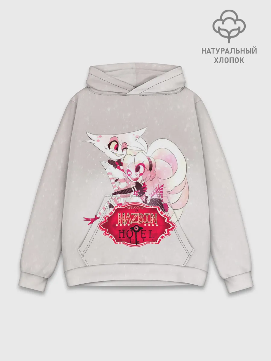 Худи мужской база хлопок / Hazbin Hotel