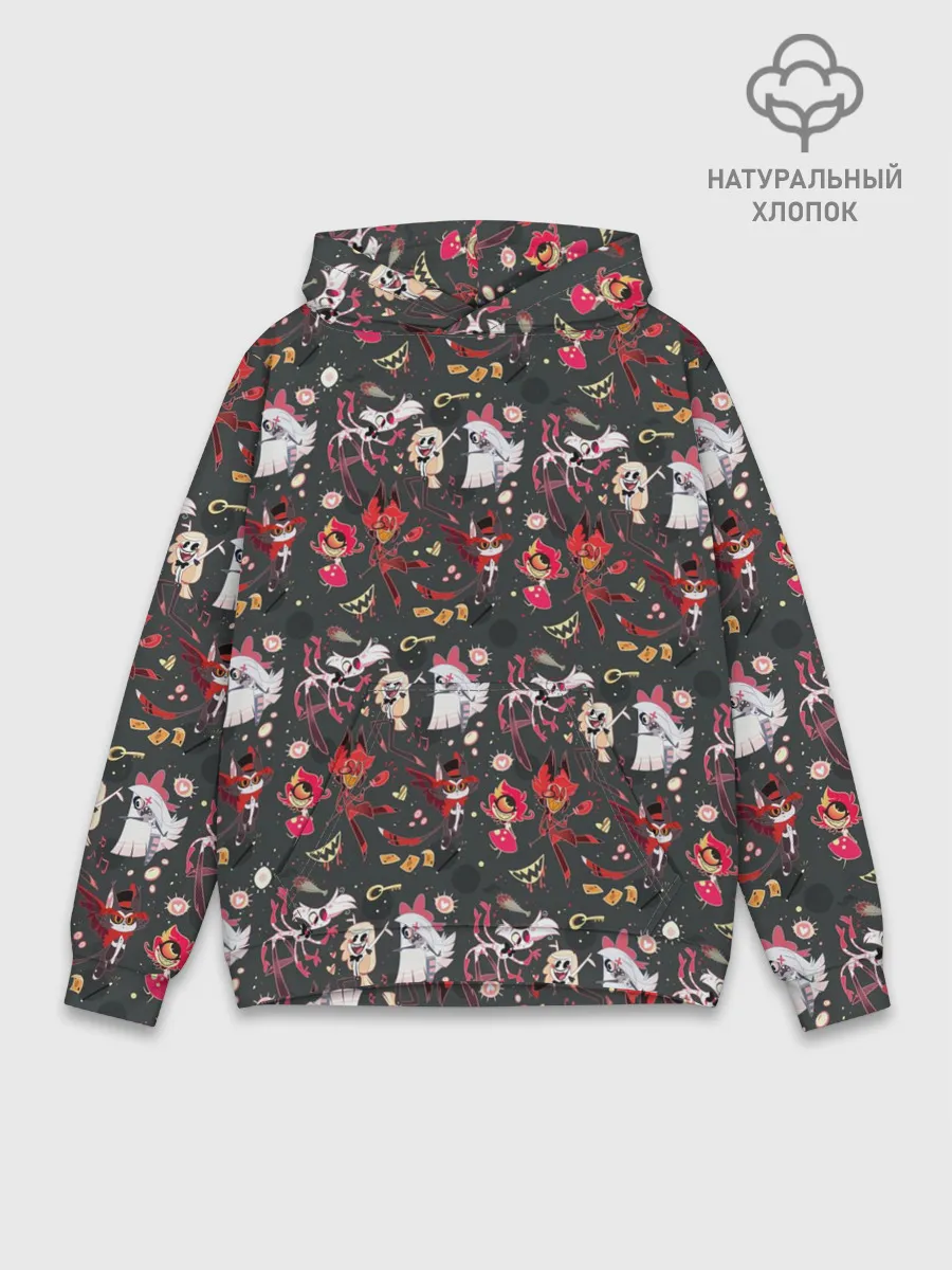 Худи мужской база хлопок / Hazbin Hotel