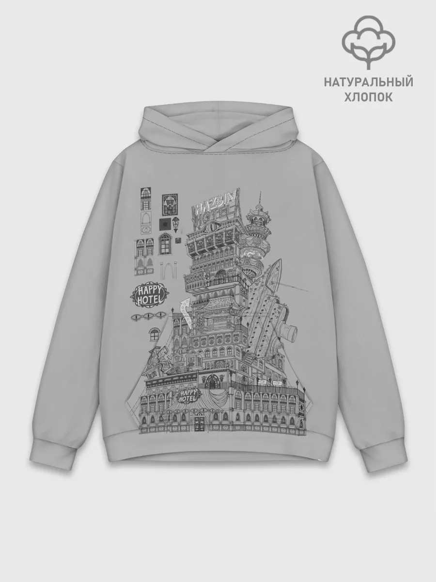 Худи мужской база хлопок / Hazbin Hotel
