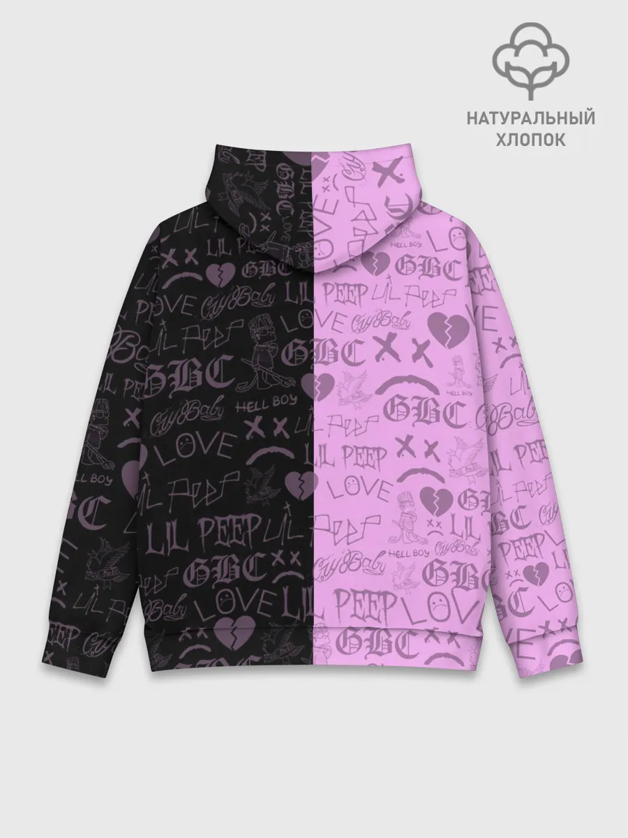 Худи мужской база хлопок / LIL PEEP HELL BOY