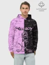 Худи мужской база хлопок / LIL PEEP HELL BOY