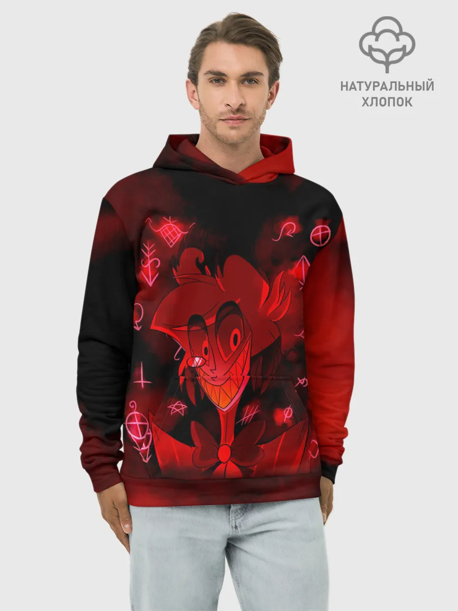Худи мужской база хлопок / Hazbin Hotel