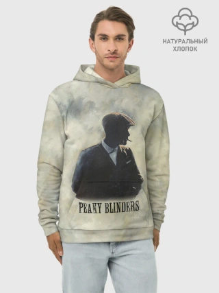 Худи мужской база хлопок / Острые козырьки