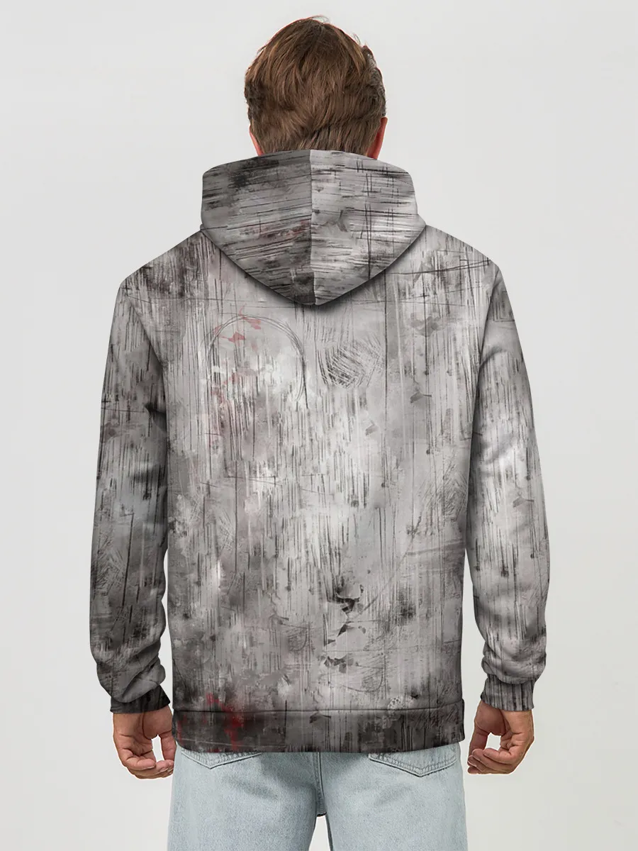 Худи мужской база хлопок / Острые козырьки