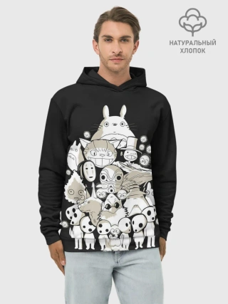 Худи мужской база хлопок / Герои Миядзаки